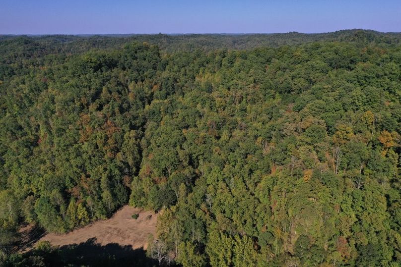 005 aerial drone shot from the southwest boundary looking northeast