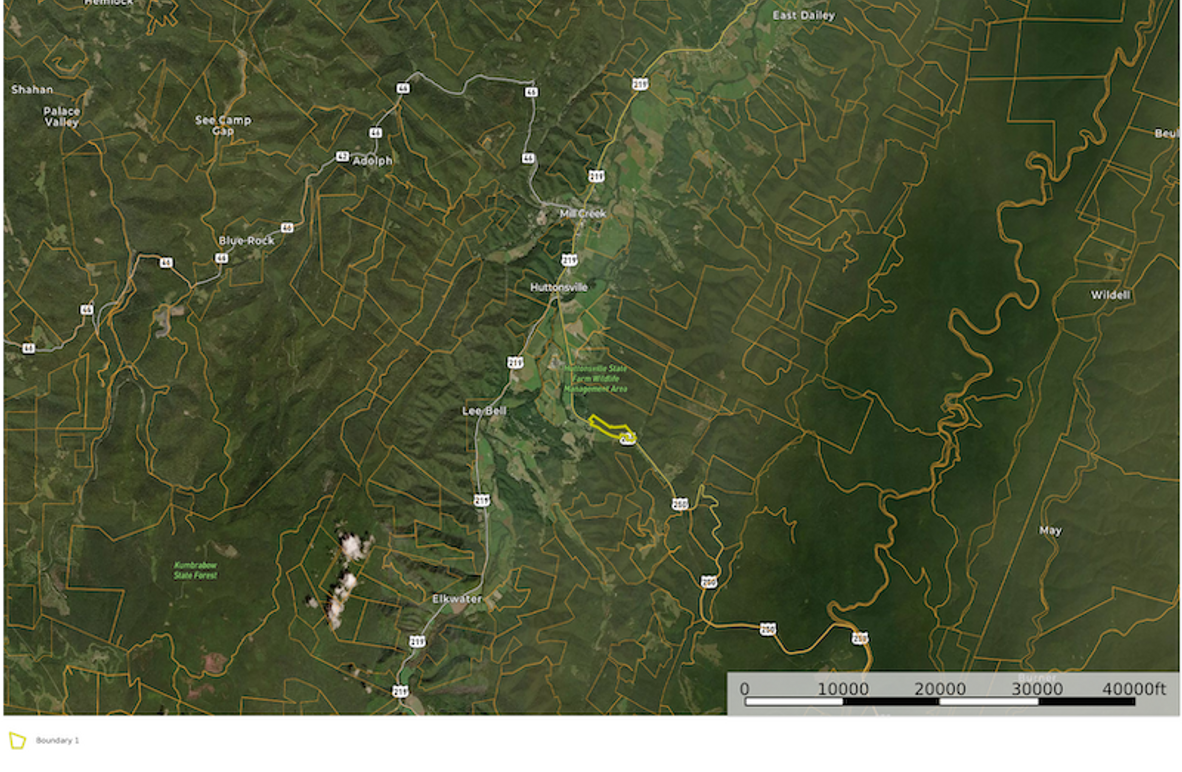 Rand Co WV 85.88 Clevenger map 4 overview