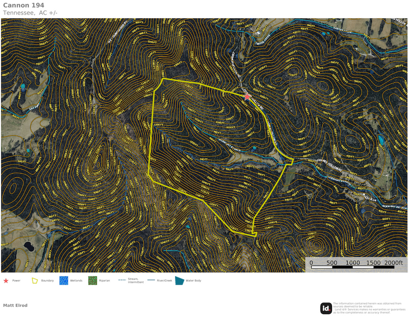 Cannon Co TN 194 Davenport_Topo