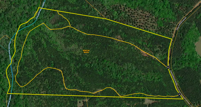 Jasper 90 acres map