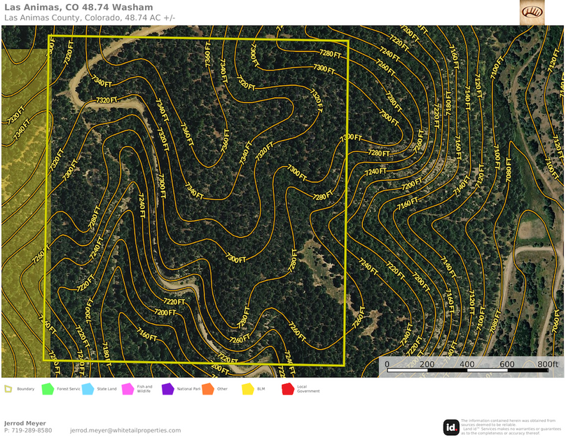 Las Animas, CO 48.74 Washam Topo