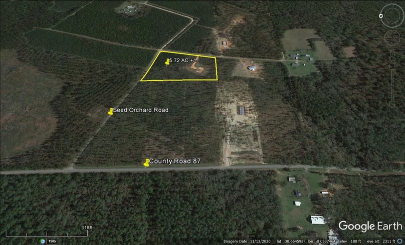 Aerial #3 Approx. 5.72 Acres Baldwin County, AL