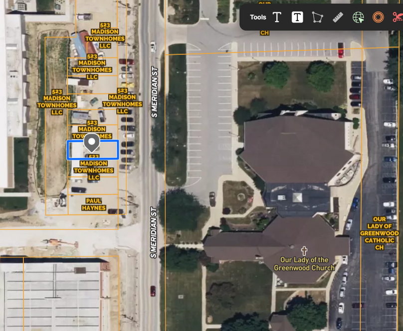 444 S Meridian Aerial