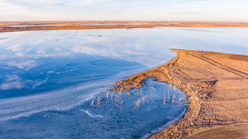 14. view of Dry Lake # 2 public boat launch