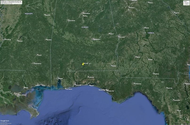 Aerial #5 Approx. 10 Acres Escambia County, AL