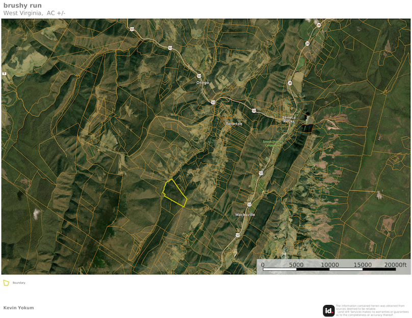 Pendleton Co WV 129.75 Auvil map 4 overview