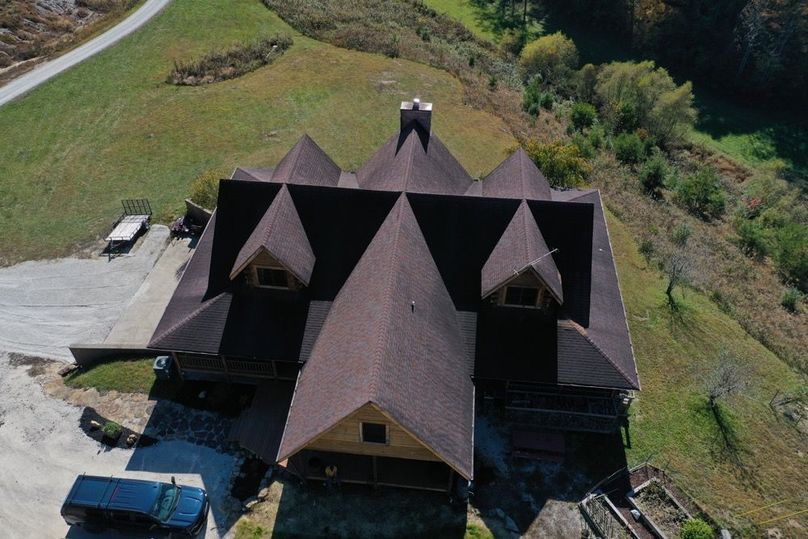 030 low elevation drone shot from the back of the home