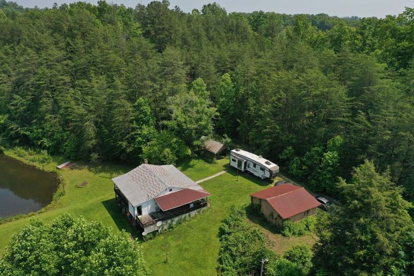 026 aerial drone shot from the southwest corner of the property