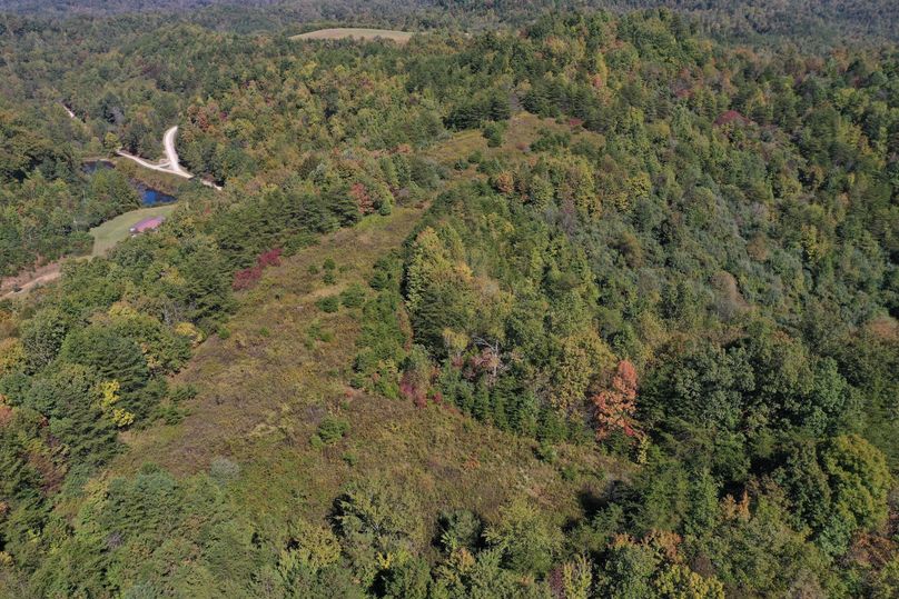 011 aerial drone shot along the northwest boundary looking north