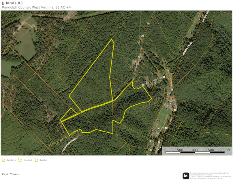 Rand Co WV JJ lands 83 map 1 site