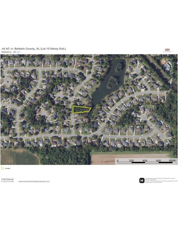 Aerial #2 Approx. .44 Acres Baldwin County, AL