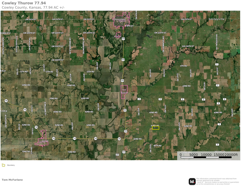 Cowley Thurow 77.94 Map