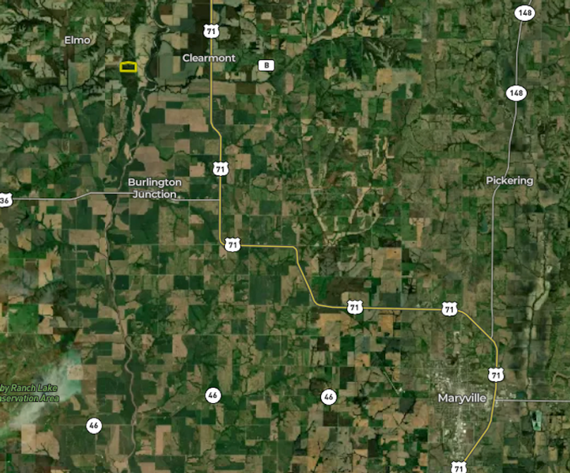 SUPER WIDE AERIAL - NODAWAY CO MO 80