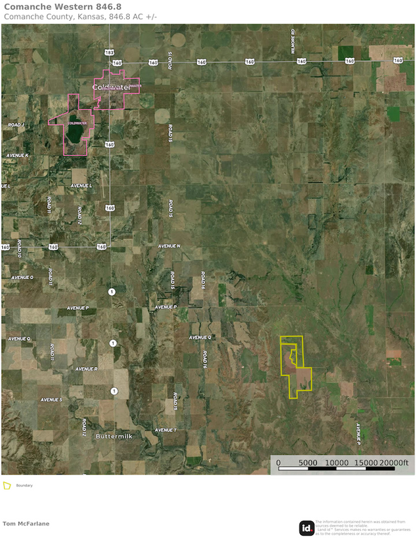 Comanche Western 846.8 Map