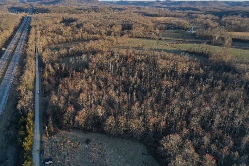 006 aerial drone shot from the north looking into the middle of the property