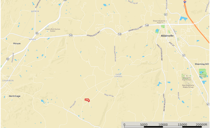 Location1 Map - Bartow 12.5 Ac.