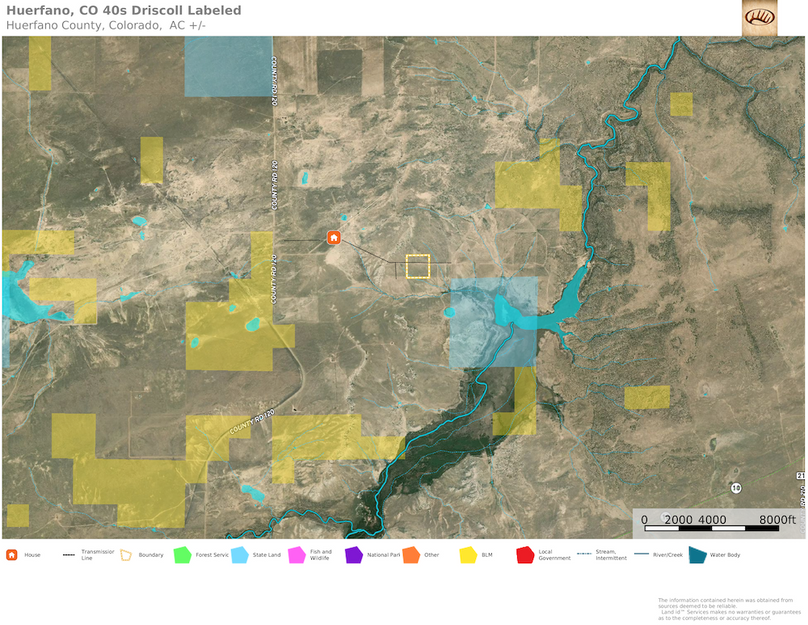 Huerfano, CO Driscoll Split 6 - Aerial 1