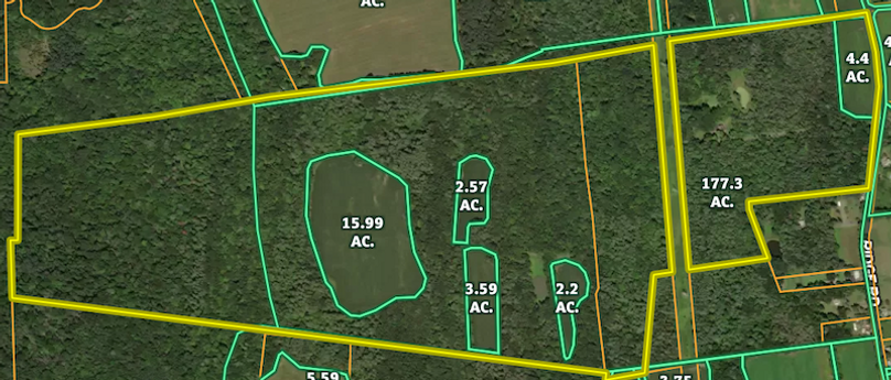 Columbia Co 213.53 Woodbury Farms LLC FSA CLU map