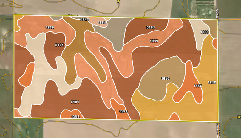 SOILS - LINDBERG TRACT 1 - YELLOW