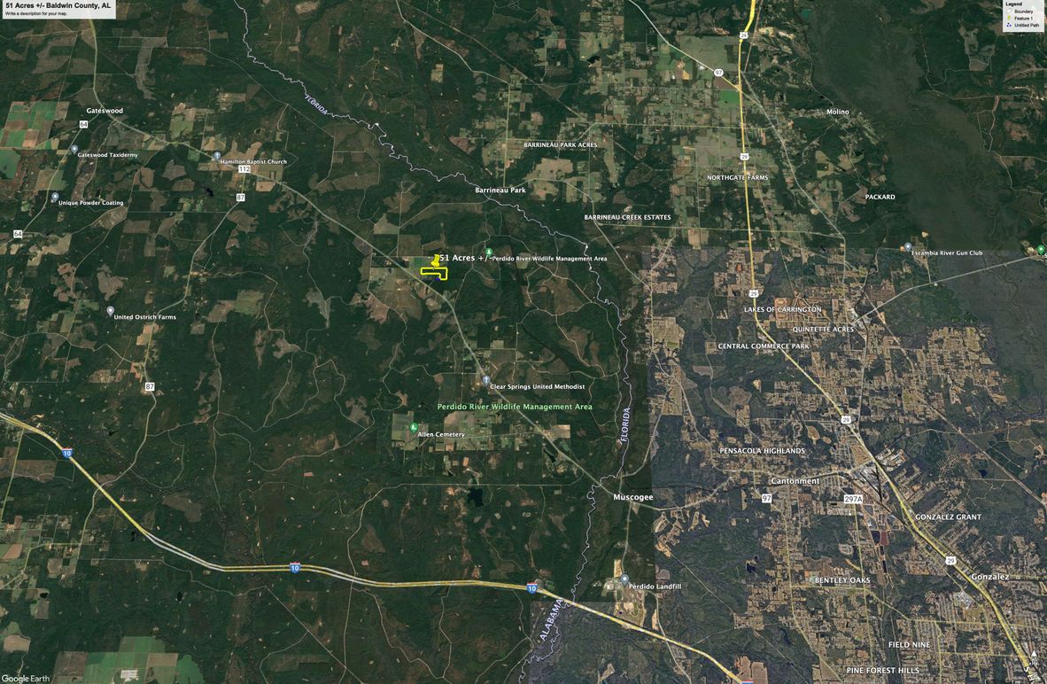 Aerial #6 Approx. 51 Acres Baldwin County, AL