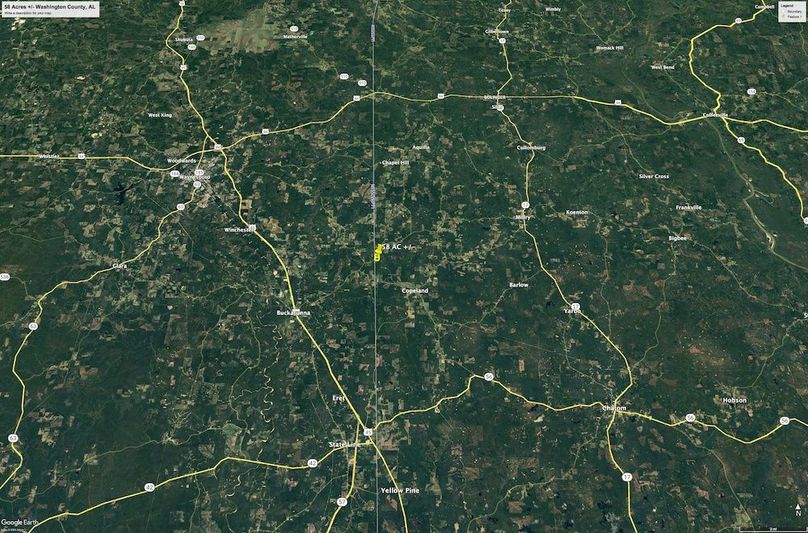 Aerial #5 Approx. 58 Acres Washington County, AL