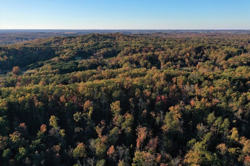 007 aerial drone shot from the middle of the property looking to the west