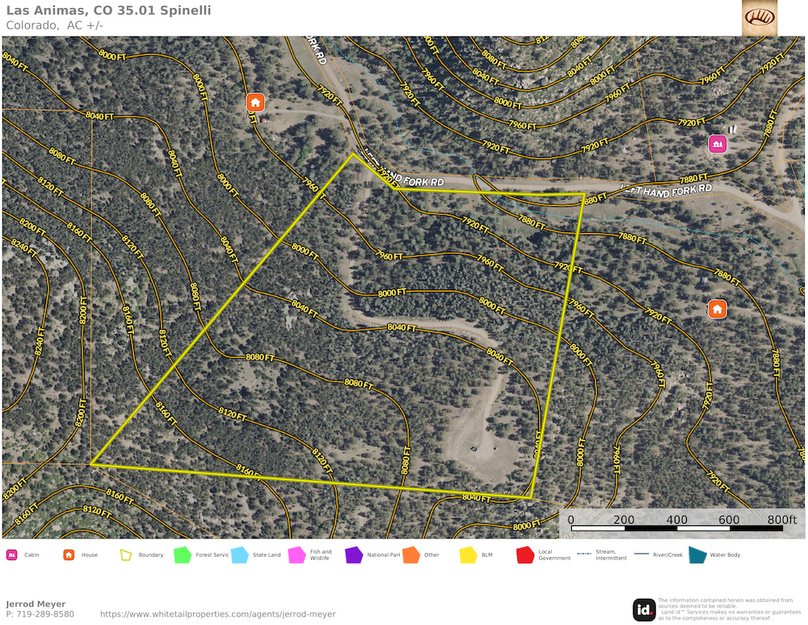 Las Animas, CO 35.01 Spinelli Topo
