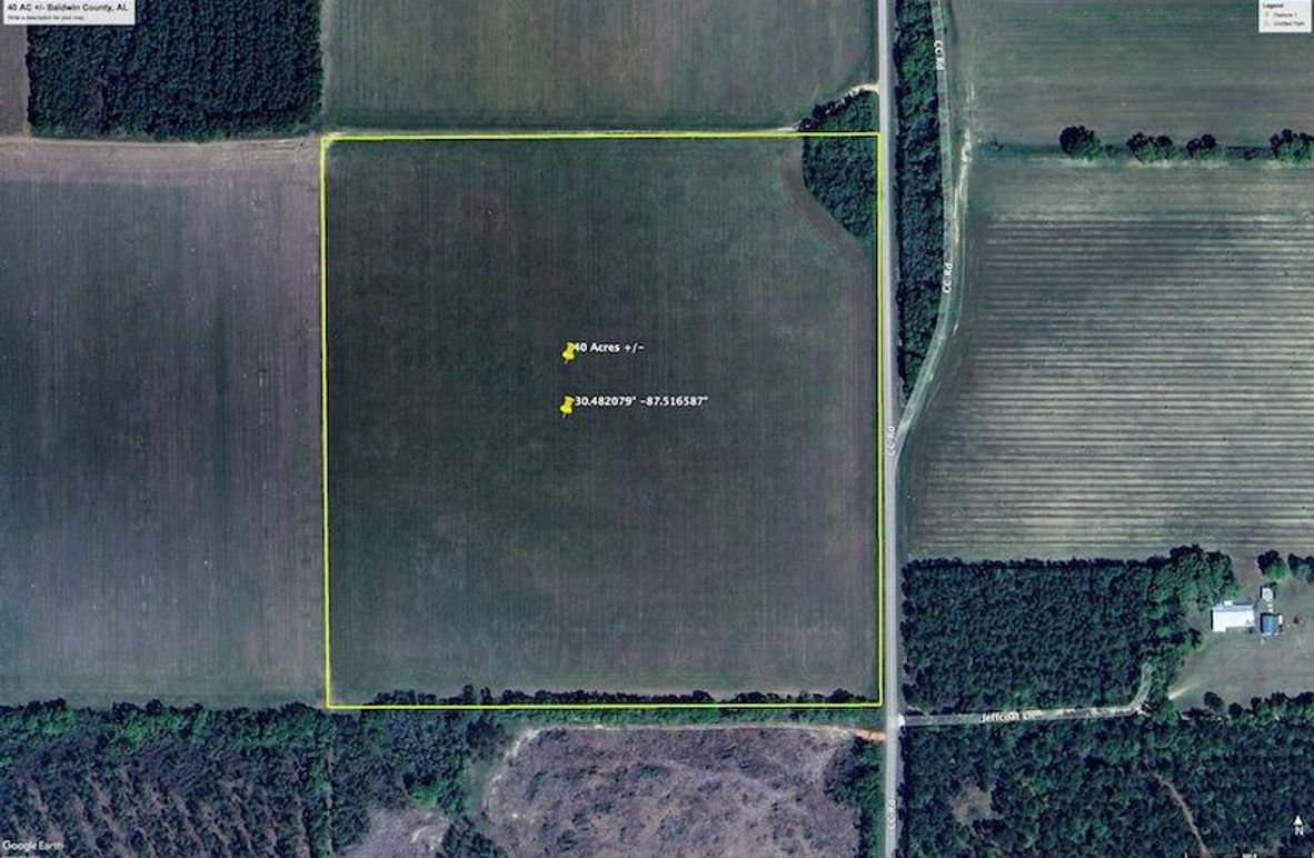 Aerial #1 Approx. 40 Acres Baldwin County, AL