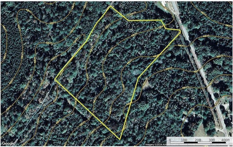 Aerial with Contour Lines