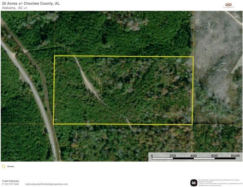 Aerial #1 Approx. 20 Acres Choctaw County, AL copy 2