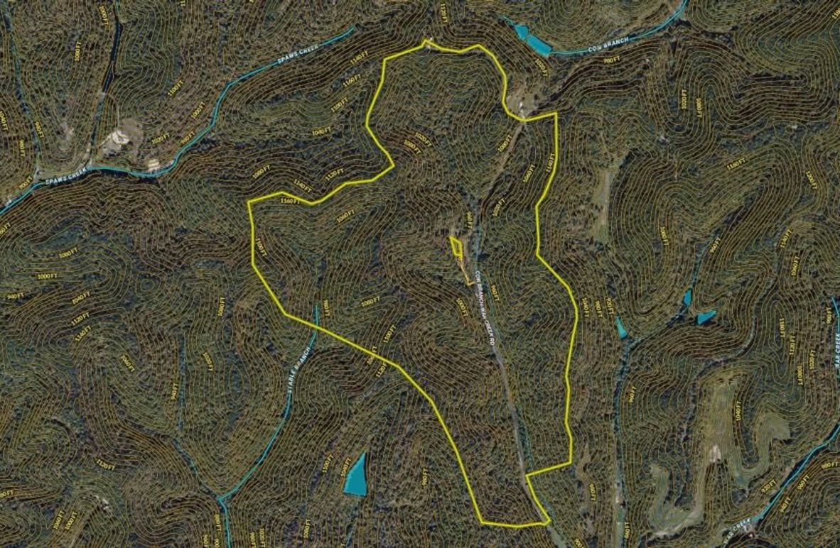041 Morgan 275 Land ID map zoomed in with contour lines and water features