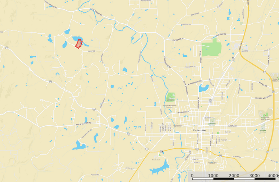 Location map - Polk GA 16.27