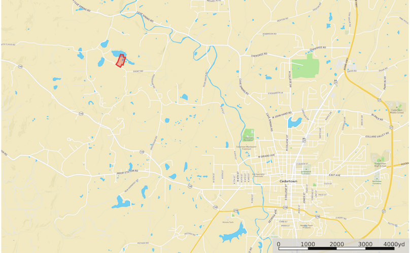 Location map - Polk GA 16.27