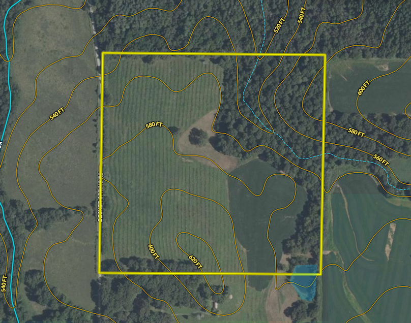 Aerial 2 Contour Hardin 40