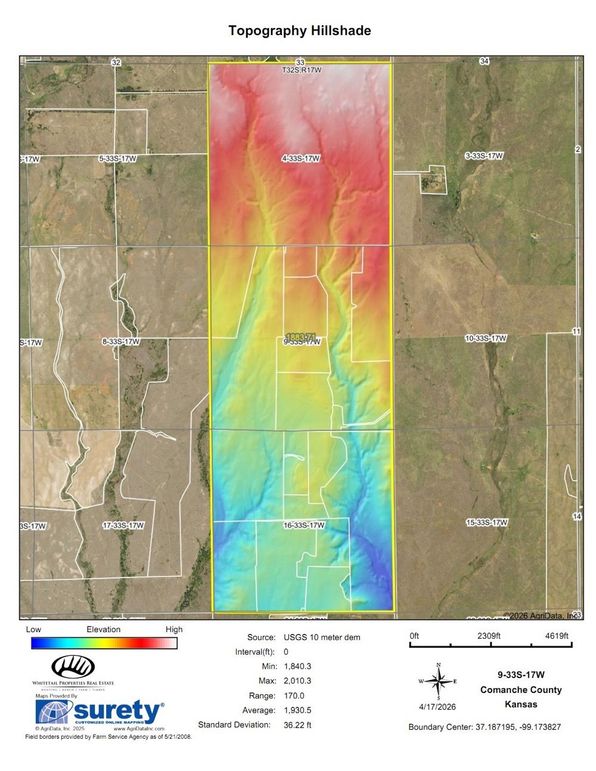 Comanche Gray 1881 Hillshade