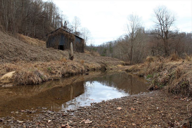 002 Frozen Creek running along side the barn and open fields