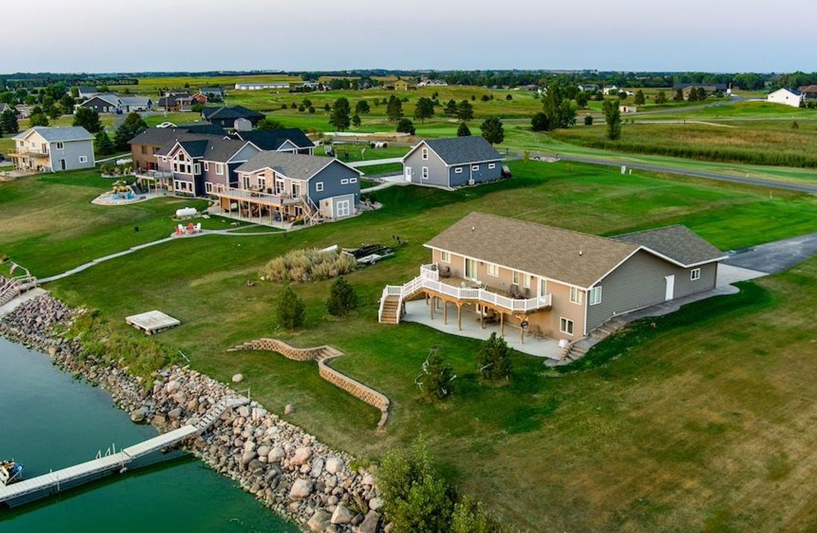 5 - house aerial lake view