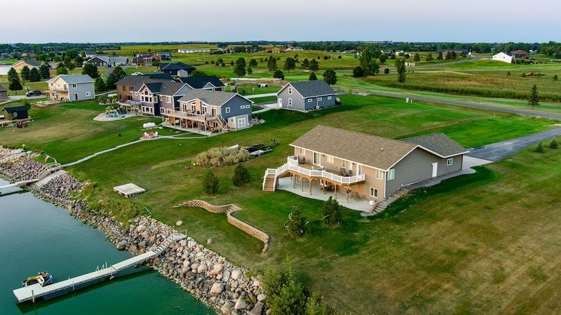 5 - house aerial lake view