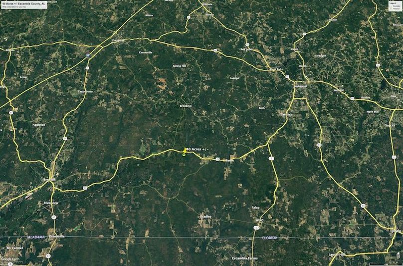 Aerial #3 Approx. 40 Acres Escambia County, AL