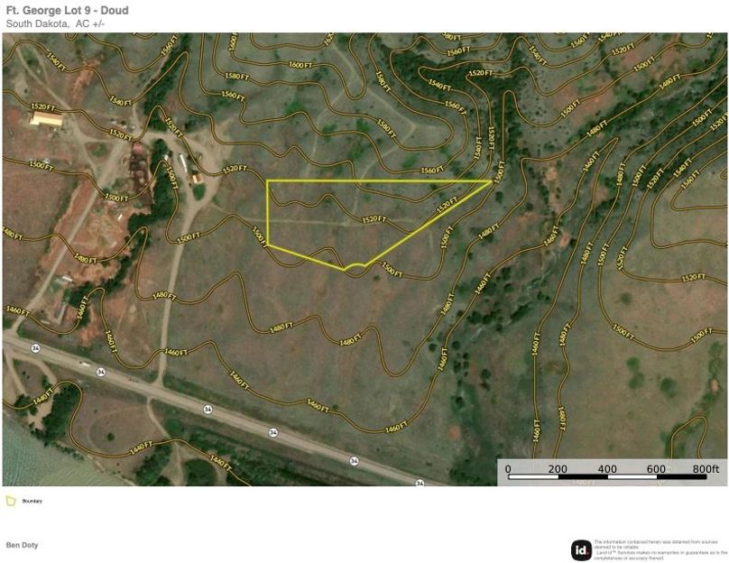 Ft. George Lot 9 - Contours