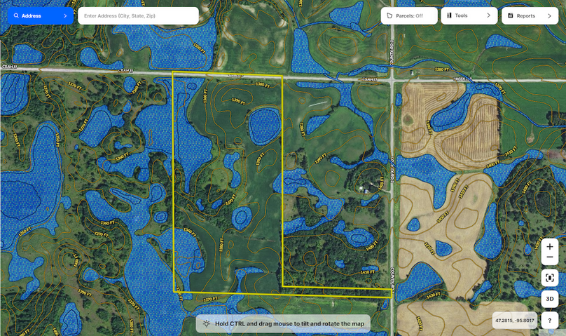 Mahnomen Co 83 Wetlands Map