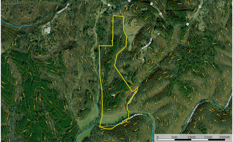 Contour Map - Gordon GA 45.72