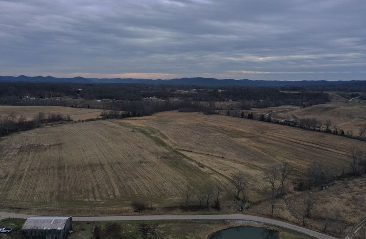 001 aerial drone shot from the west boundary looking to the east