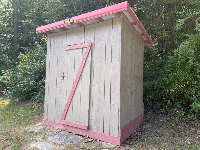 012 even an old fashioned outhouse with 2 seats