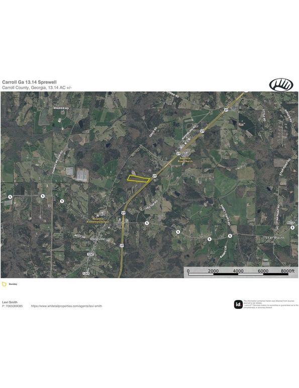 Carroll GA 13.14 Sprewell Location Map