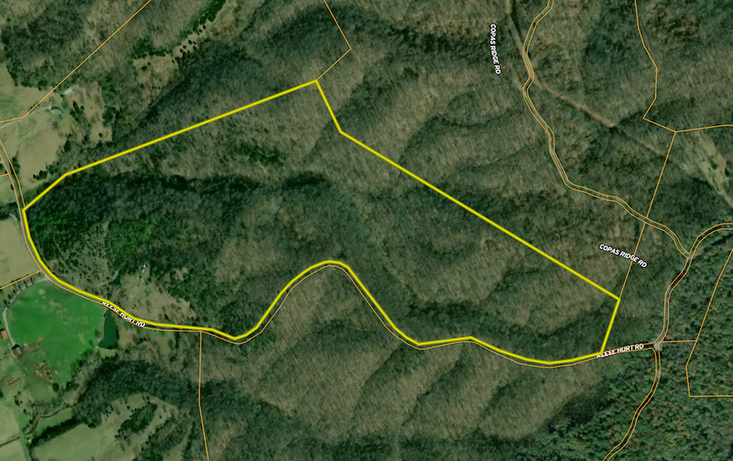 Map Zoomed In - Cumberland Co Ky 80.34 Butterpoint 