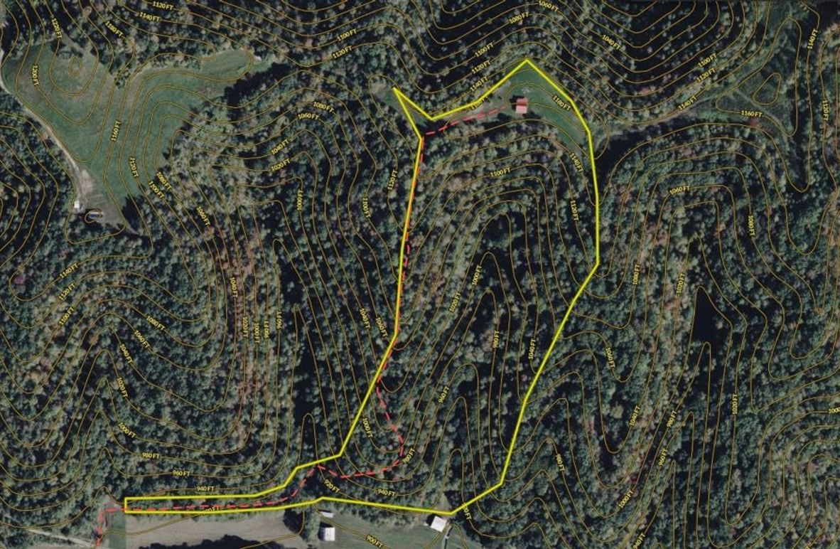 042 Owsley 19 Land ID map with contour lines