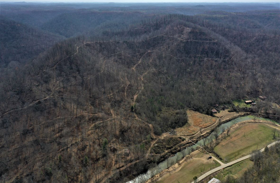 002 aerial drone shot from the northeast corner