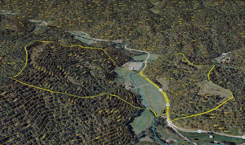 123 Breathitt 142 Land ID map in 3D