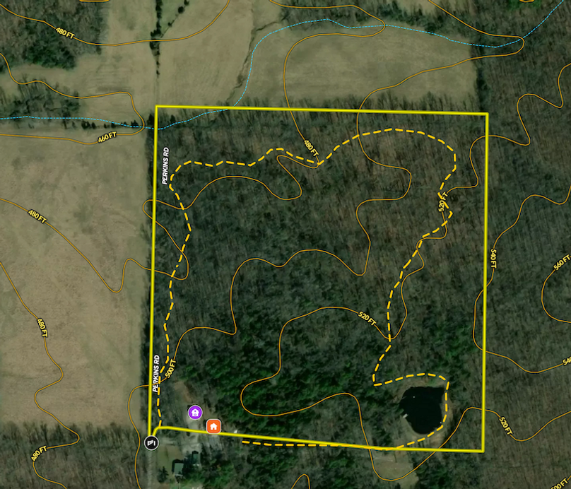 Aerial 2 Contour Pope 40 Poplar Hollow